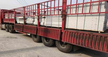 呼和浩特 白麻荔枝面外墙干挂，工厂装车日常