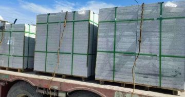 呼和浩特 芝麻白花岗岩地铺石装车日常