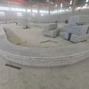 呼和浩特 芝麻白异形坐凳，自然面光面弧形加工