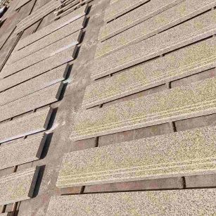 呼和浩特 黄金麻花岗岩光面楼梯踏步