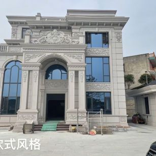 呼和浩特 白麻花岗岩别墅外墙干挂