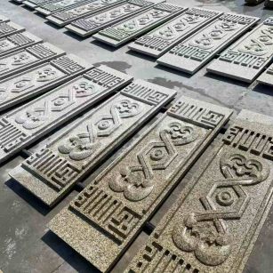 呼和浩特 黄金麻花岗岩外墙雕刻板