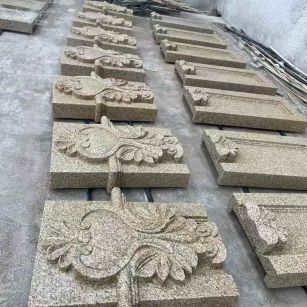 呼和浩特 黄金麻花岗岩别墅外墙雕刻板