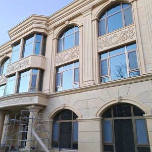 呼和浩特 黄金麻花岗岩别墅外墙干挂