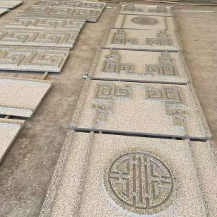 呼和浩特 白麻花岗岩外墙立面雕刻板