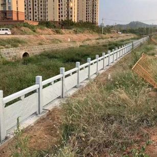 呼和浩特 白麻河道栏杆效果展示图