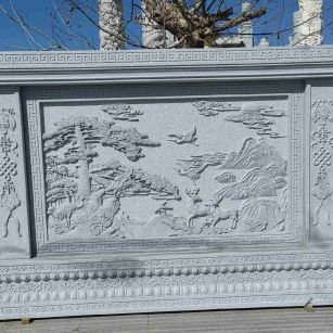 呼和浩特 芝麻白大型照壁，屏风，影壁