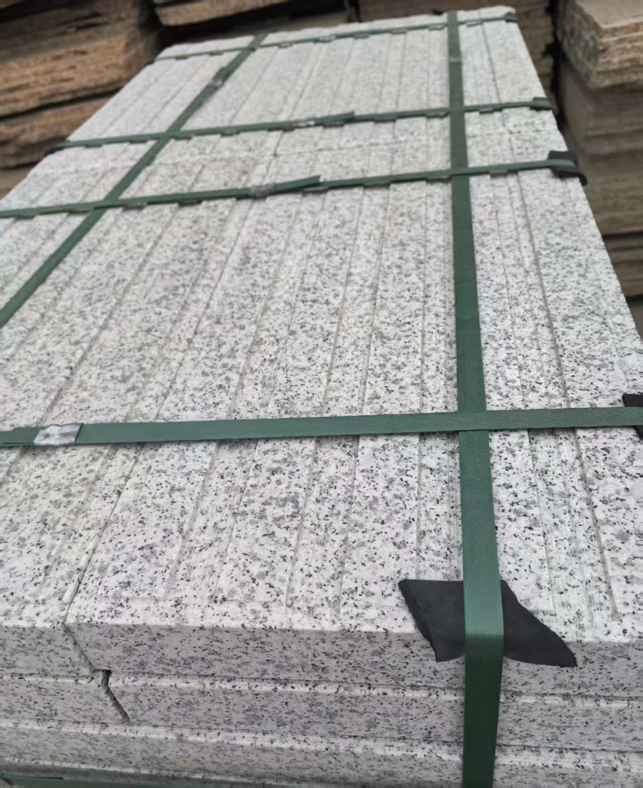 呼和浩特 白麻花岗岩直行盲道石，盲条，地铺石