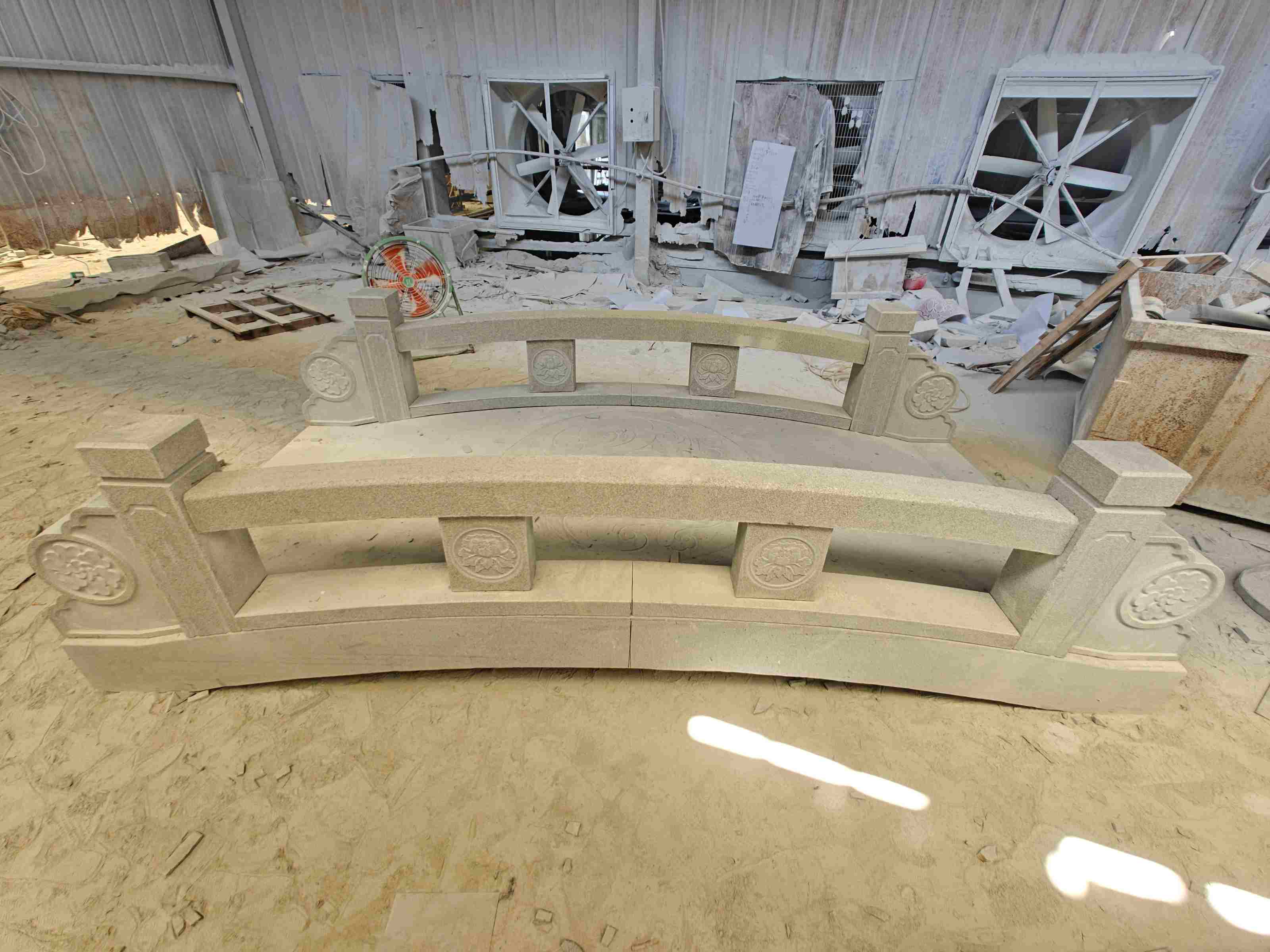 呼和浩特 芝麻灰花岗岩异形加工-拱桥，石桥