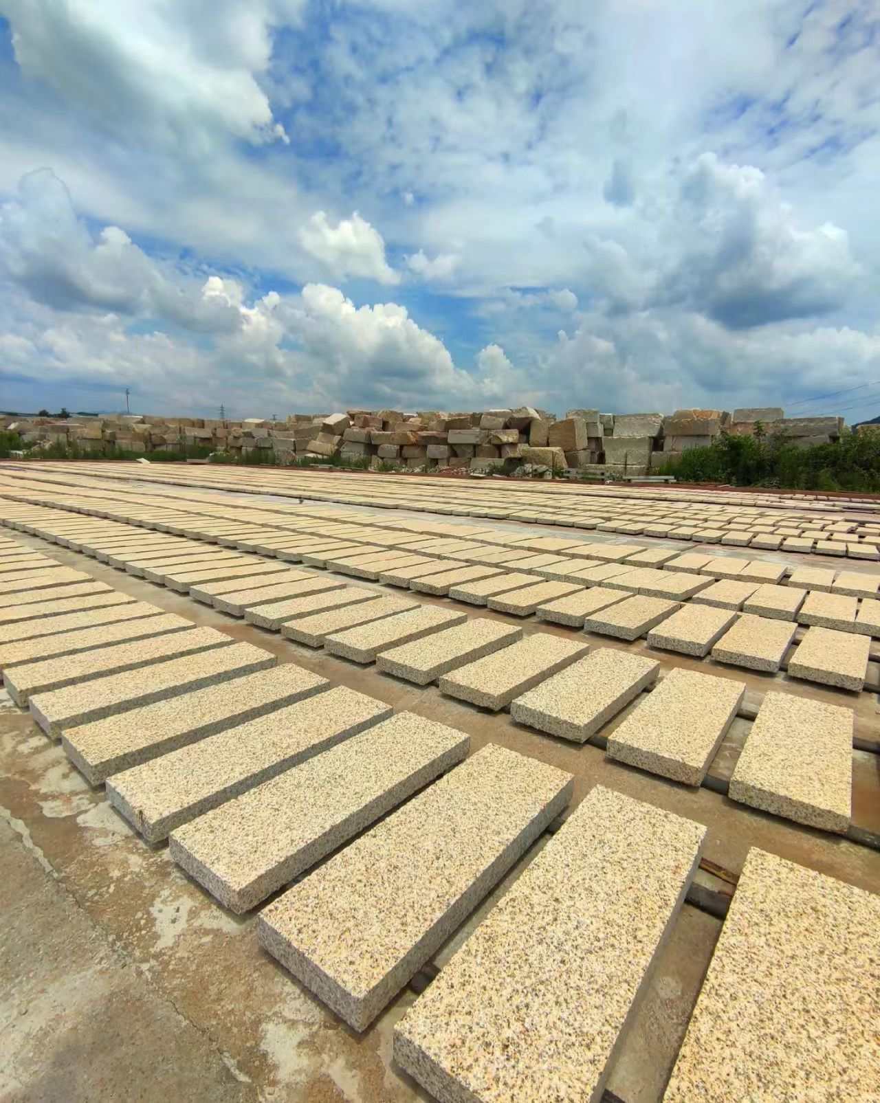 呼和浩特 黄金麻花岗岩荔枝面地铺石防护中